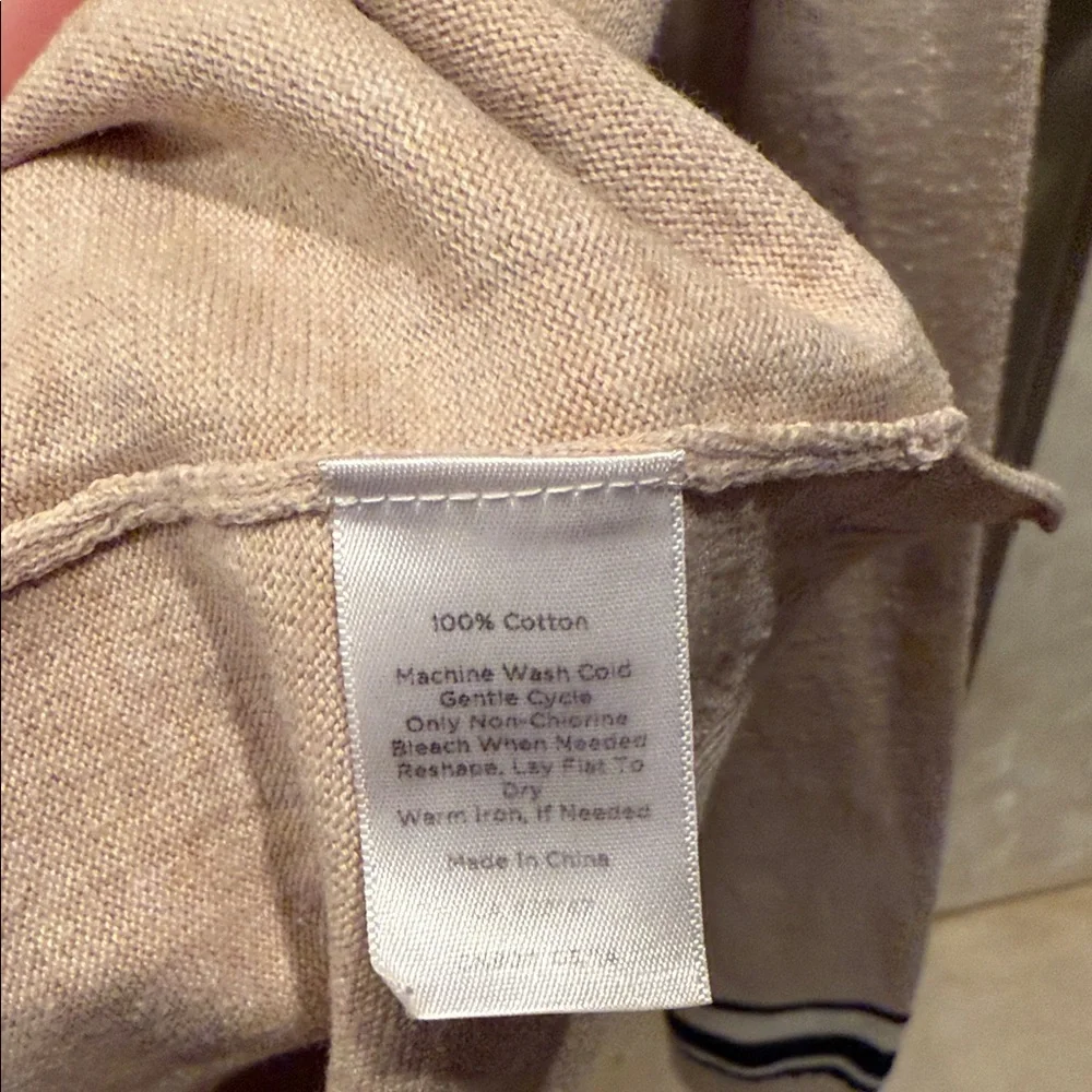 Talbots Cream Scoop Neck Sweater with Fox Motif - Picture 3 of 7
